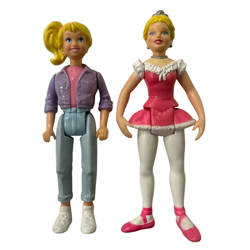 Vintage 1991 Playskool Dollhouse Babysitter blonde ballerina girl figure people